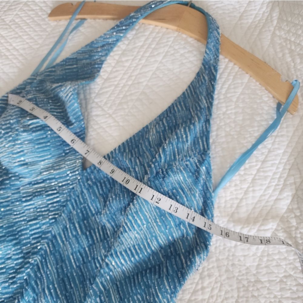 Cache Blue Halter Dress - Picture 7 of 16